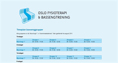 Desktop Screenshot of oslo-fysioterapi.no