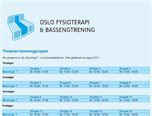 Tablet Screenshot of oslo-fysioterapi.no